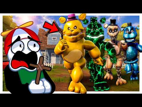 Sobrevivi Contra Todos Los Animatronicos De Hello Neighbor / FNAF Mod