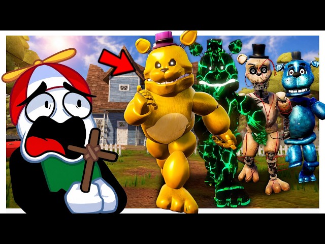 Sobrevivi Contra Todos Los Animatronicos De Hello Neighbor / FNAF Mod
