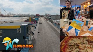 Wildwood NJ Boardwalk Arcade Fun Family Painting and Poppies Review Spring break Day 3