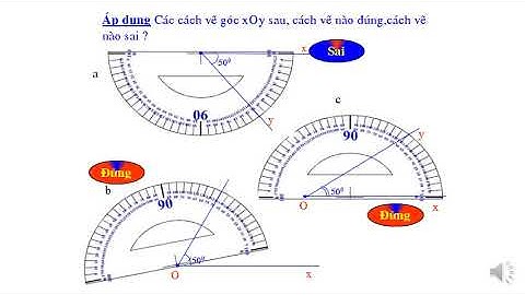 HÌNH 6: VẼ GÓC CHO BIẾT SỐ ĐO