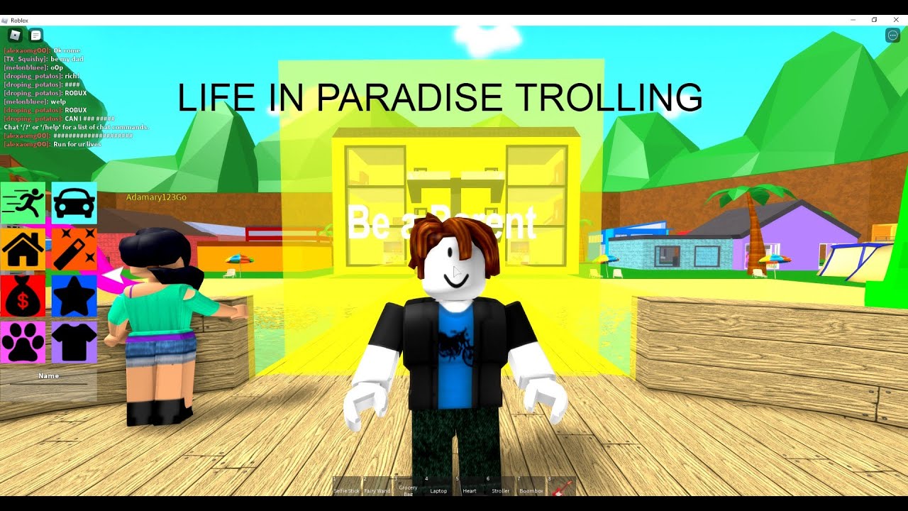 I Trolled People With Admin Commands In Life In Paradise Roblox Youtube - roblox wand commands