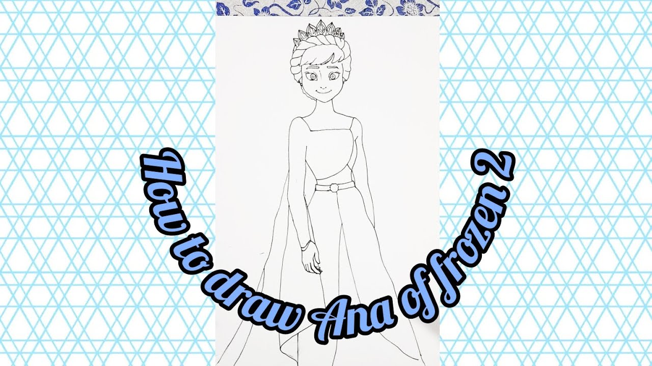how to draw Ana frozen 2|MEI|subscribe @MEIartncrafts #frozen2 #frozen ...