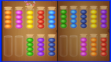 color ball sort wooden puzzle -all levels gameplay android/ios (level 327-333)