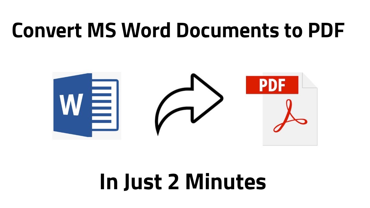 How To Convert Ms Word Document To Pdf File In Just 2 Minutes Simple