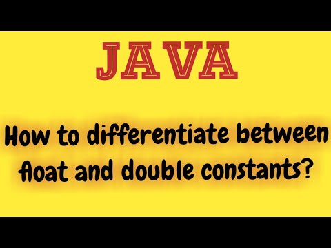 How to differentiate between float and double variable?|| Java ...