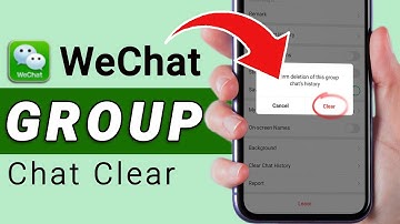 How to clear group chat on wechat