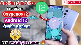 OnePlus 9 & 9 Pro Android 12 with Oxygenos 12 Stable Update|Oxygenos 12 Update|New Exciting Features