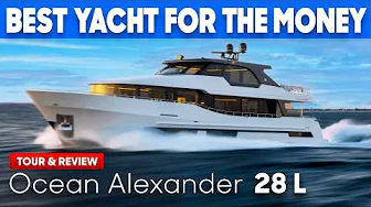 Would You Live on This Yacht? 🤔 Ocean Alexander 28 Legend Full Tour & Review