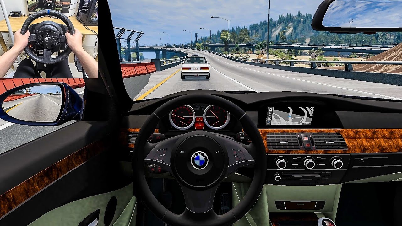 BeamNG Drive BMW 535i E60 [Steering Wheel gameplay] YouTube