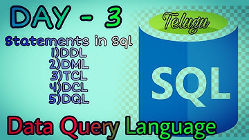 SQL [ Statements ] Day-3 Telugu #fullstack #database #sql #sqlserver #persistence #bsktrending