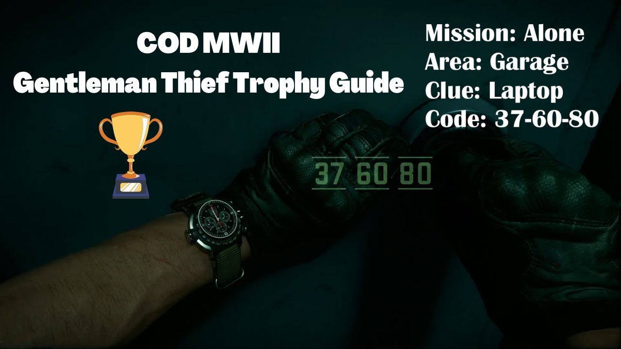 Gentleman Thief Trophy Guide Call Of Duty Modern Warfare II All 