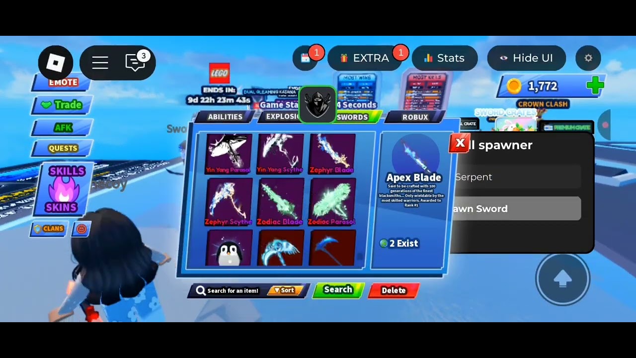 Blade Ball OP SCRIPT (SPAWNER SWORDS VISUAL) - YouTube
