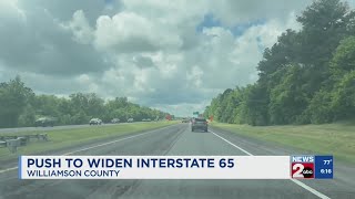 Push to widen Interstate 65 in Williamson County, TN