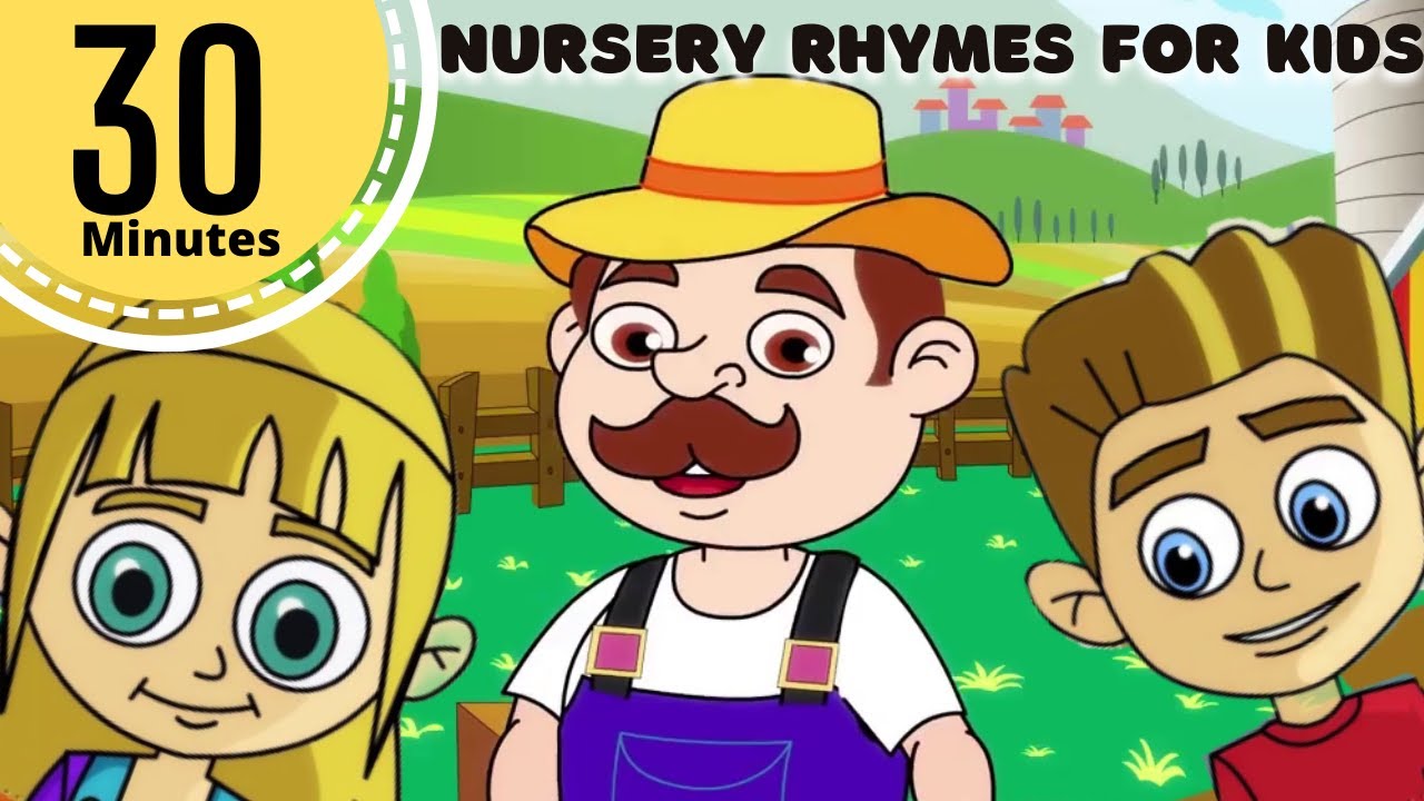 30 minutes Non Stop English Nursery Rhymes for Kids with Lyrics ...