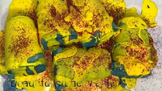ASMR|yellow paste gym chalk crush |oddlysatisfying asmr gymchalk