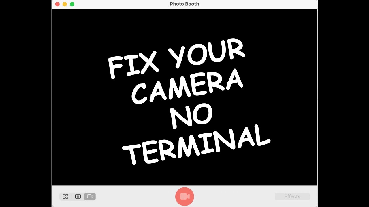 NO CAMERA AVAILABLE, NO VIDEO CAPTURE DEVICES WERE FOUND, CAMERA NOT