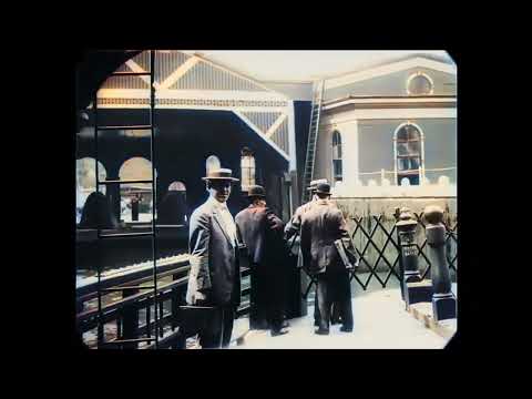 Фильм Прогулка по Нью Йорку 1911 года в цвете (отрывок).