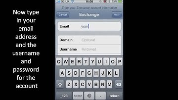 How to set up Exchange email on an iphone 3g and 3gs