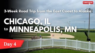 Midwest Backroads from Chicago, IL to Minneapolis, MN (Real Time) - Day 4 of Alaska Road Trip | 4K