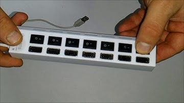 Super Speed 7-Port USB 2.0 HUB with Independent Switch