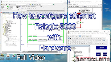 Full video PLC Rslogix 5000 start Configure other app  //ELECTRICAL BST 3//