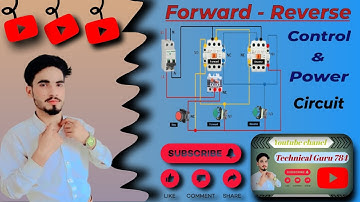 Reverse Forward Motor Starter Wiring.Forward Reverse power and control circuit diagram in Urdu