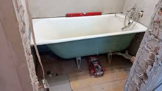 видео: Как установить чугунную ванну самому. картинка: Как установить чугунную ванну самому.
