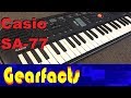 Casio SA-77 kids keyboard demo