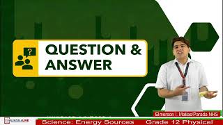 Grade 12 - Physical Science - Energy Sources