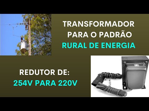 Transformador para o padrão rural de energia MRT (redutor de tensão de 254V para 220V)  monofásico