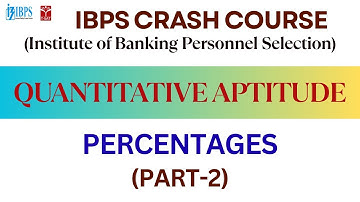 IBPS Crash Course - Quantitative Aptitude - Percentages (Part-2) | T-SAT