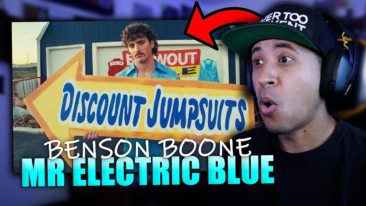 Benson Boone - Mr Electric Blue (Official Music Video) Reaction