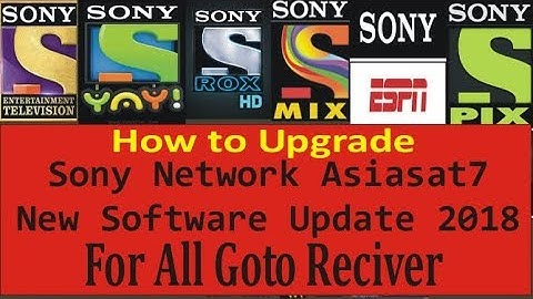 Sony Network New Software Update Full Toturial For all goto reciver with Proof