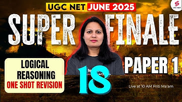UGC NET Paper 1 | Logical Reasoning Questions UGC NET Paper 1 | UGC NET June 2025 Paper 1 By Priti