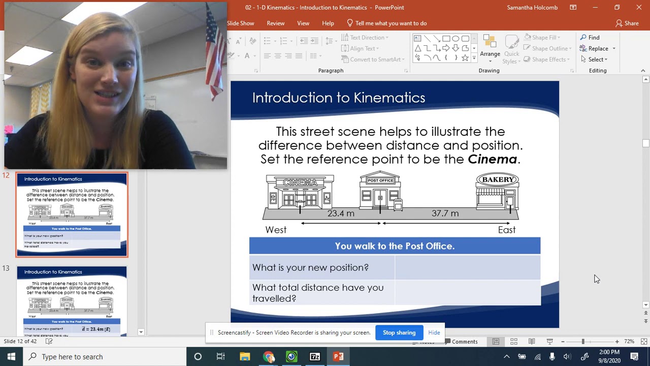 1-D Kinematics Lesson 1 - YouTube