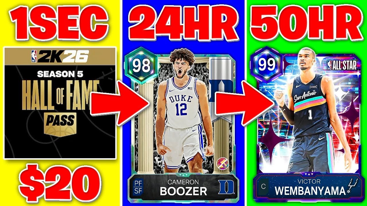 I Built a HOF Pass ONLY Season 5 God Squad in 50 Hours ⏰ NBA 2K26 MyTeam
