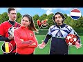 GEKKE VOETBAL CHALLENGES vs TOUZANI - BELGIE vs NEDERLAND #368