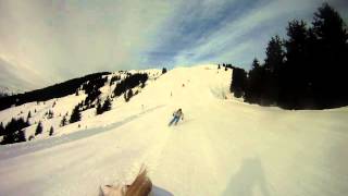 red 77 ski run kitzbuhel jan 2013 gopro hd