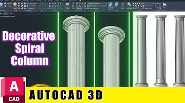 Creating a 3D Spiral Column in AutoCAD (Tutorial)
