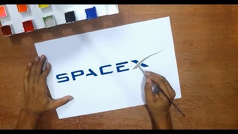 How to draw the SpaceX logo
