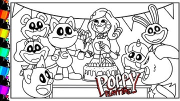 POPPY PLAYTIME Chapter 3 New Coloring Pages / How to Color ALL SMILING CRITTERS | NCS Music