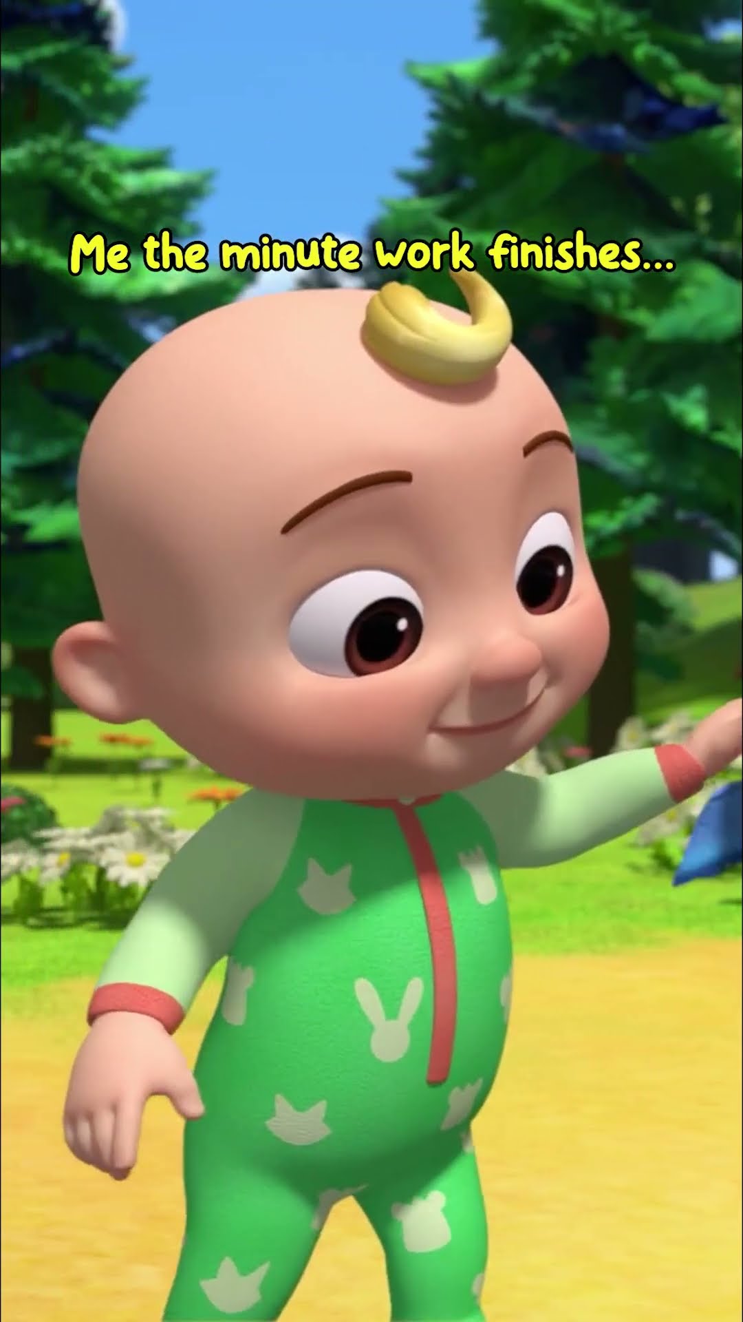 Me the SECOND work finishes ?? #CoComelon