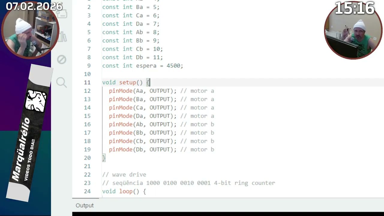 Stepper - Episódio 21 - PWM no motor de passo bifásico unipolar 28BYJ 48