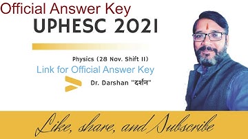 UPHESC ADVT 50 Official Answer Key
