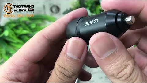 [Thoitrangcase.com] SẠC XE HƠI/TẨU SẠC XE HƠI - YESIDO-Y34 2 CỔNG USB