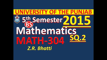 PU MATH-304, 5th Semester 2015, SQ.2, Vector and Tensor Analysis