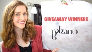 Bolzano Giveaway Winner!