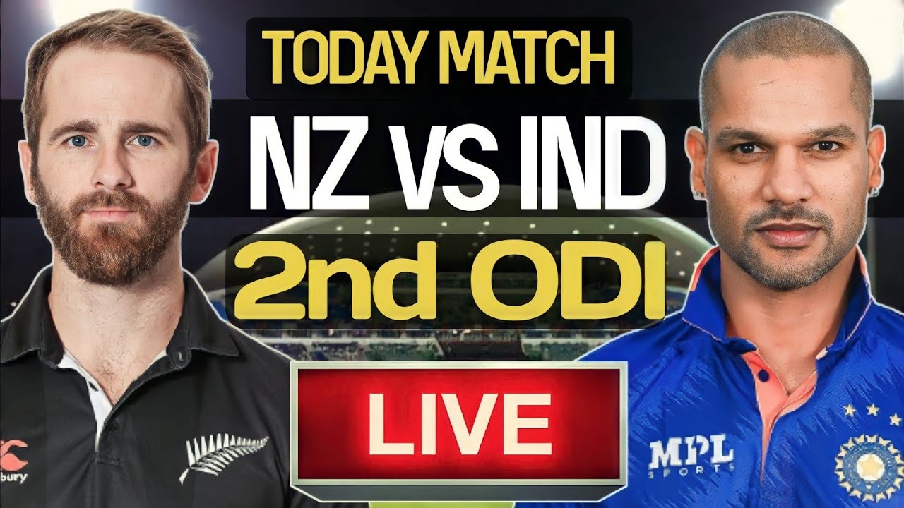 Today Match Live Ind vs Nz Live | India Vs New Zealand 2nd Odi Live ...