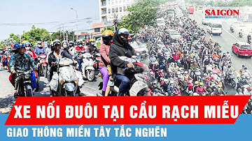 Cửa ngõ miền Tây ùn tắc nghiêm trọng ngày cuối kỳ nghỉ Tết, xe nối đuôi từng chút trên cầu Rạch Miễu