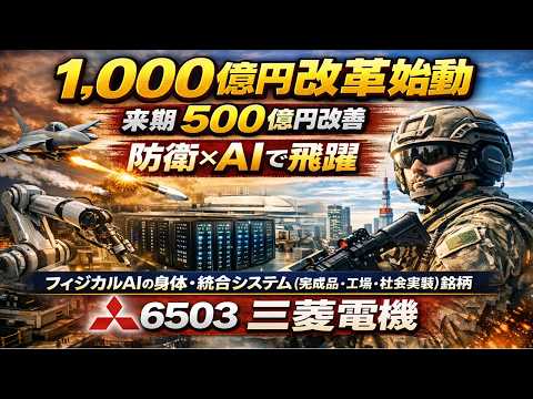 フィジカルAI本命銘柄！【6503】　三菱電機株式会社